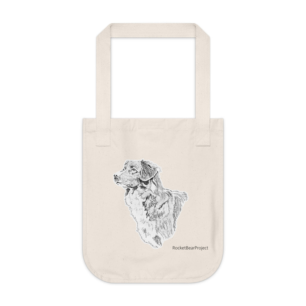 Duck Tolling Retriever profile Tote Bag