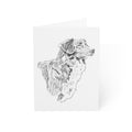 Duck Tolling Retriever profile Greeting Cards