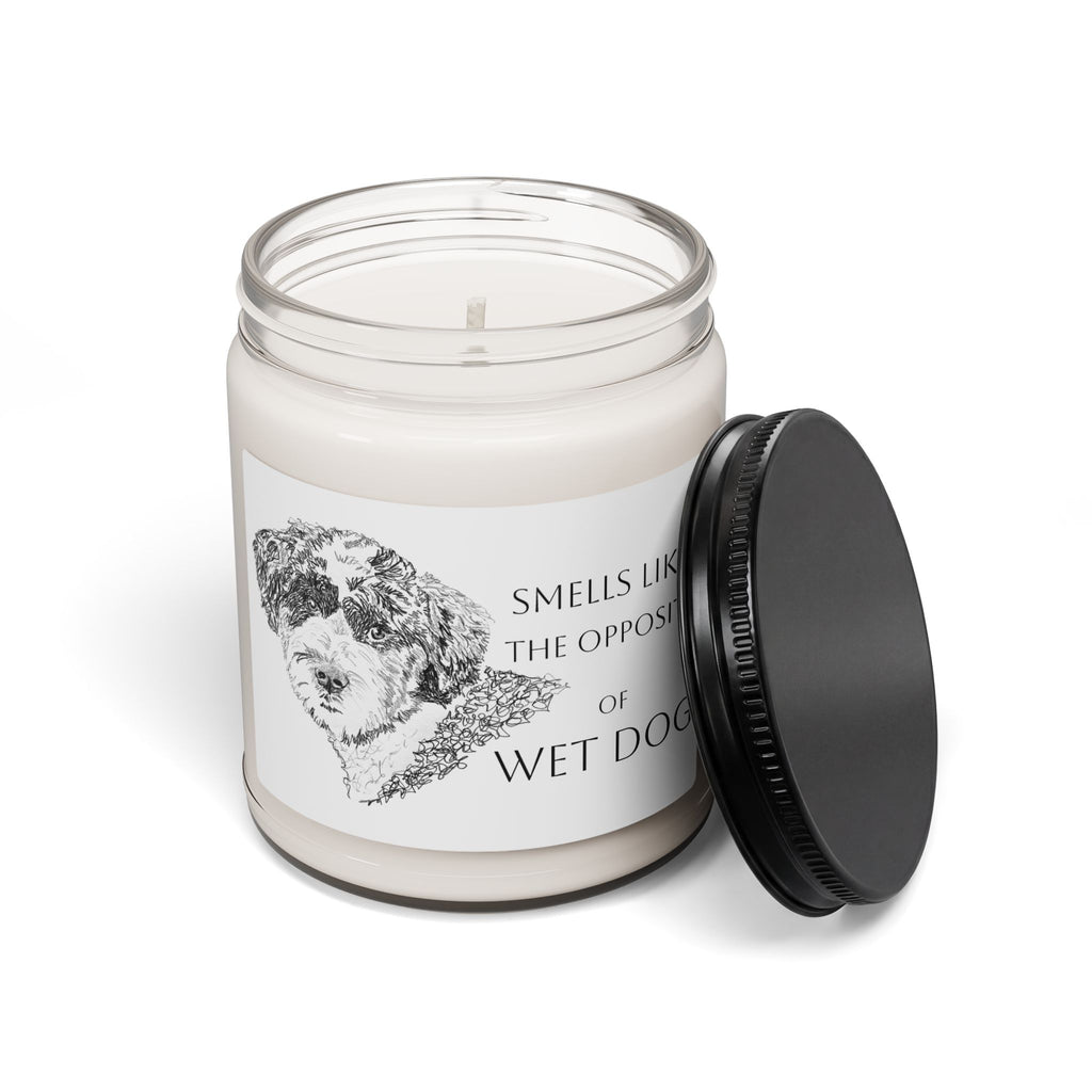 Portuguese Water Dog Candle