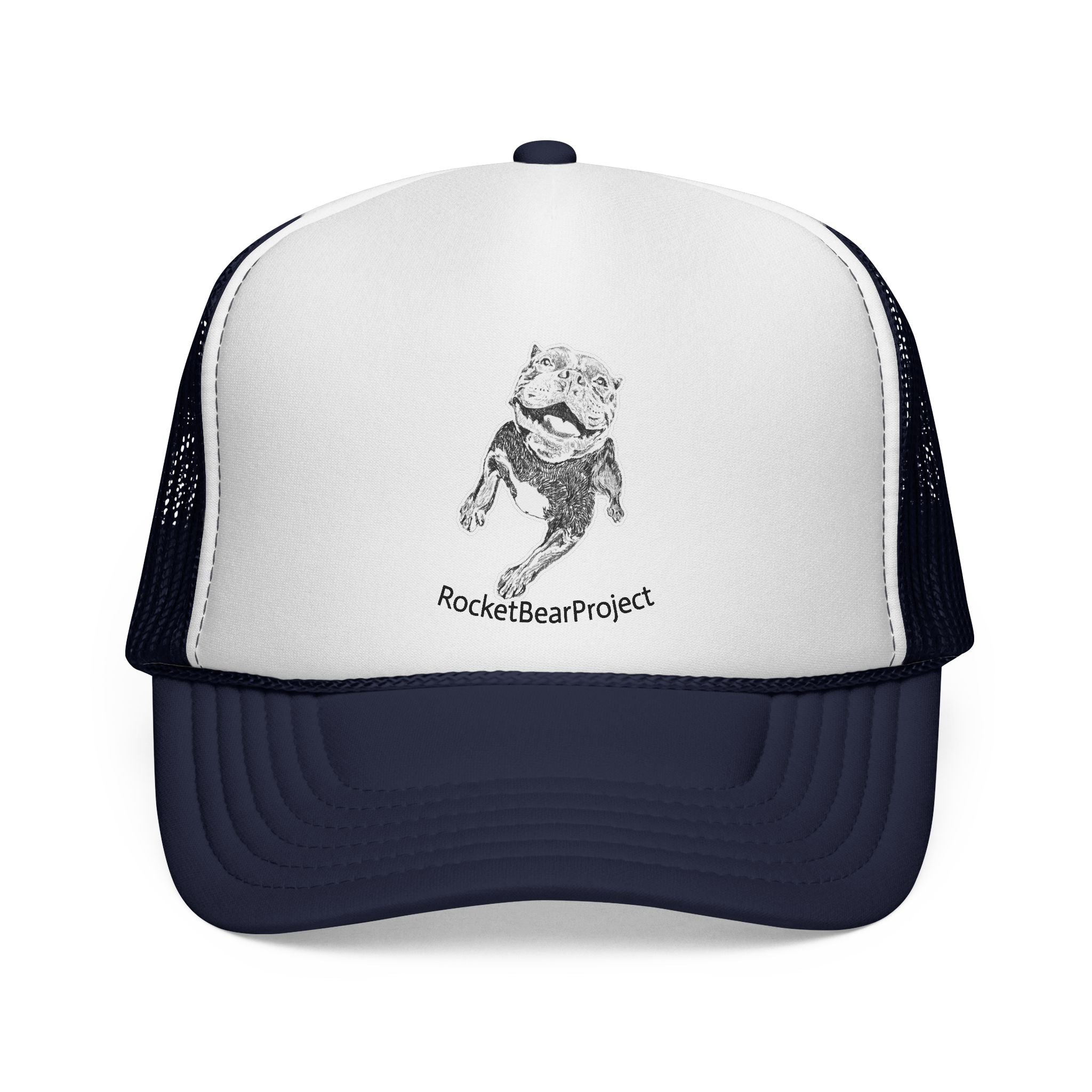 Smiling Pit Bull Trucker Hat