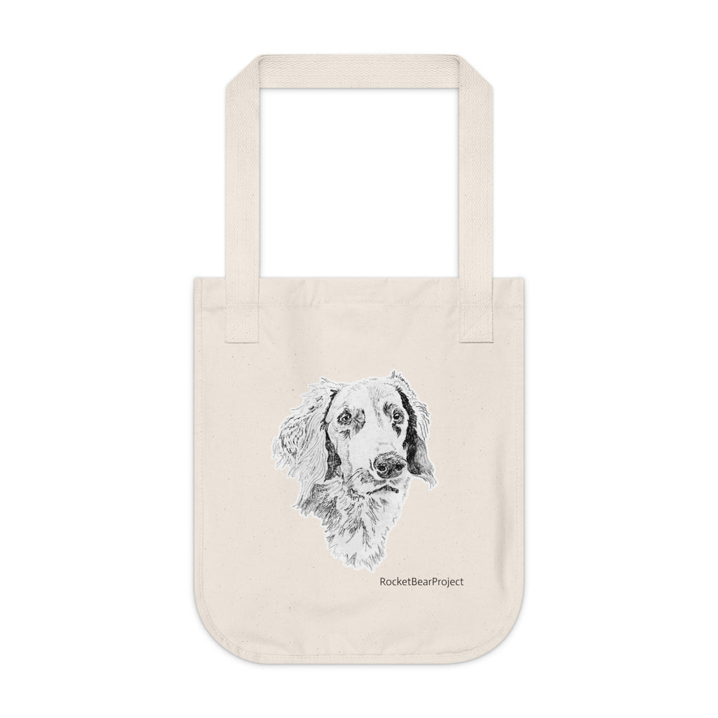 Long Haired Weimaraner Tote Bag