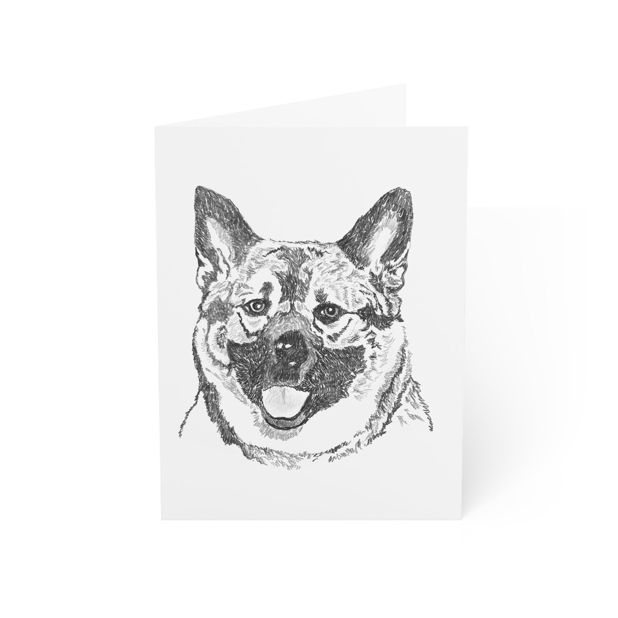 Norwegian Elkhound Greeting Cards