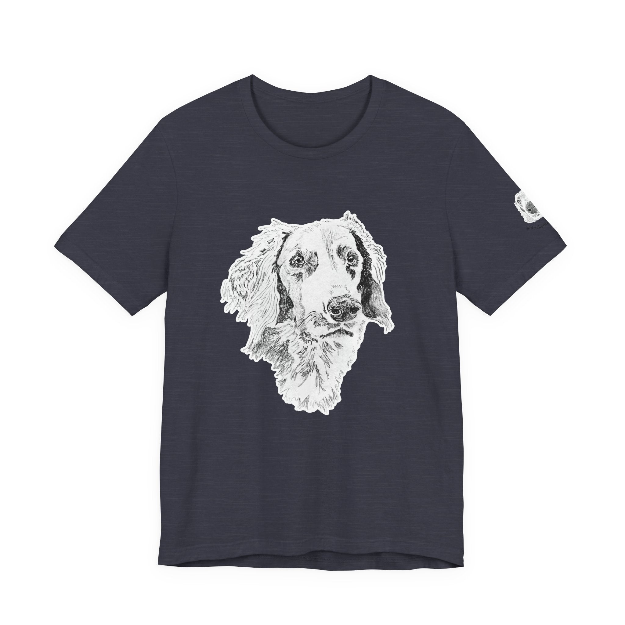 Long Haired Weimaraner - Unisex Short Sleeve Tee