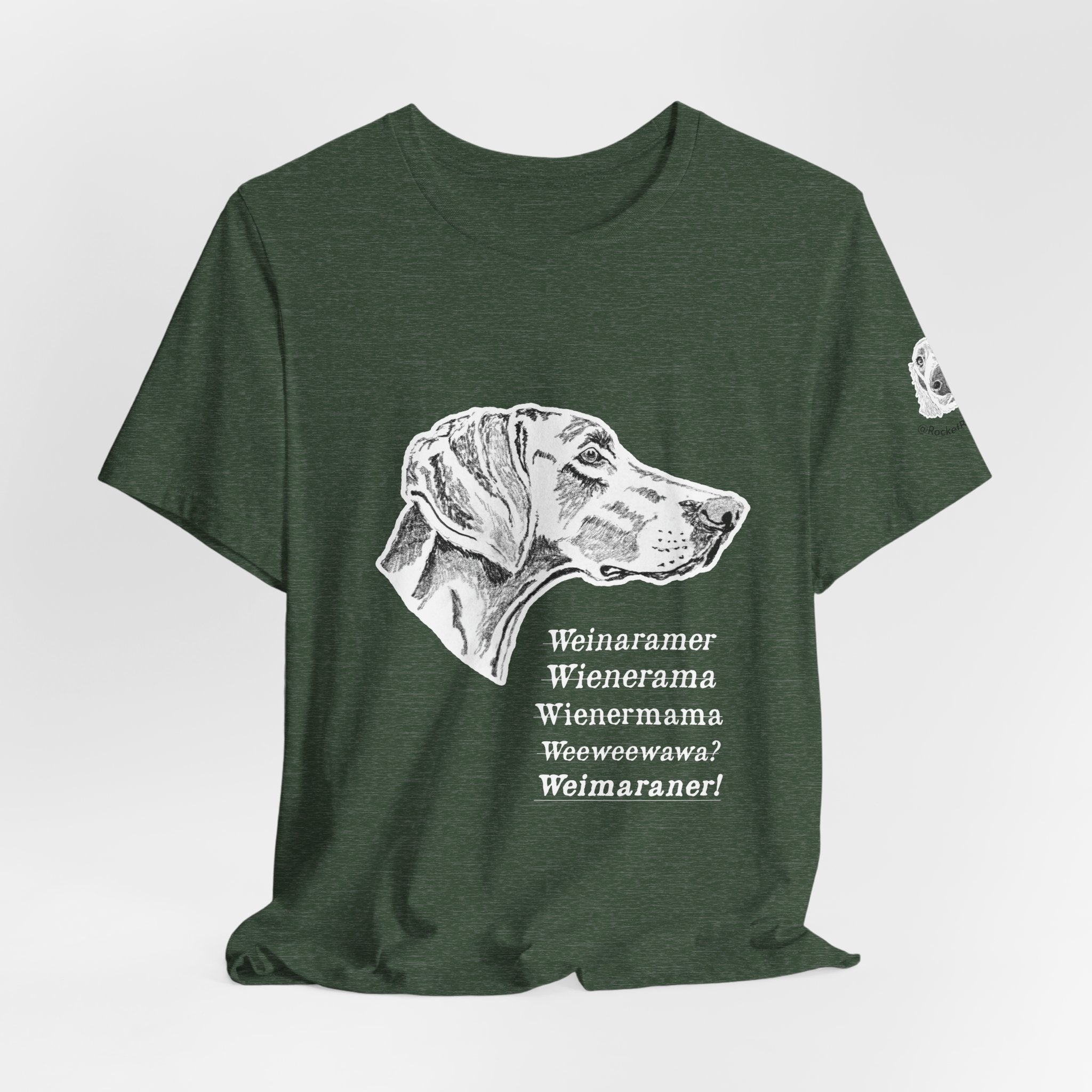 Weimaraner wienermama - Unisex Short Sleeve Tee