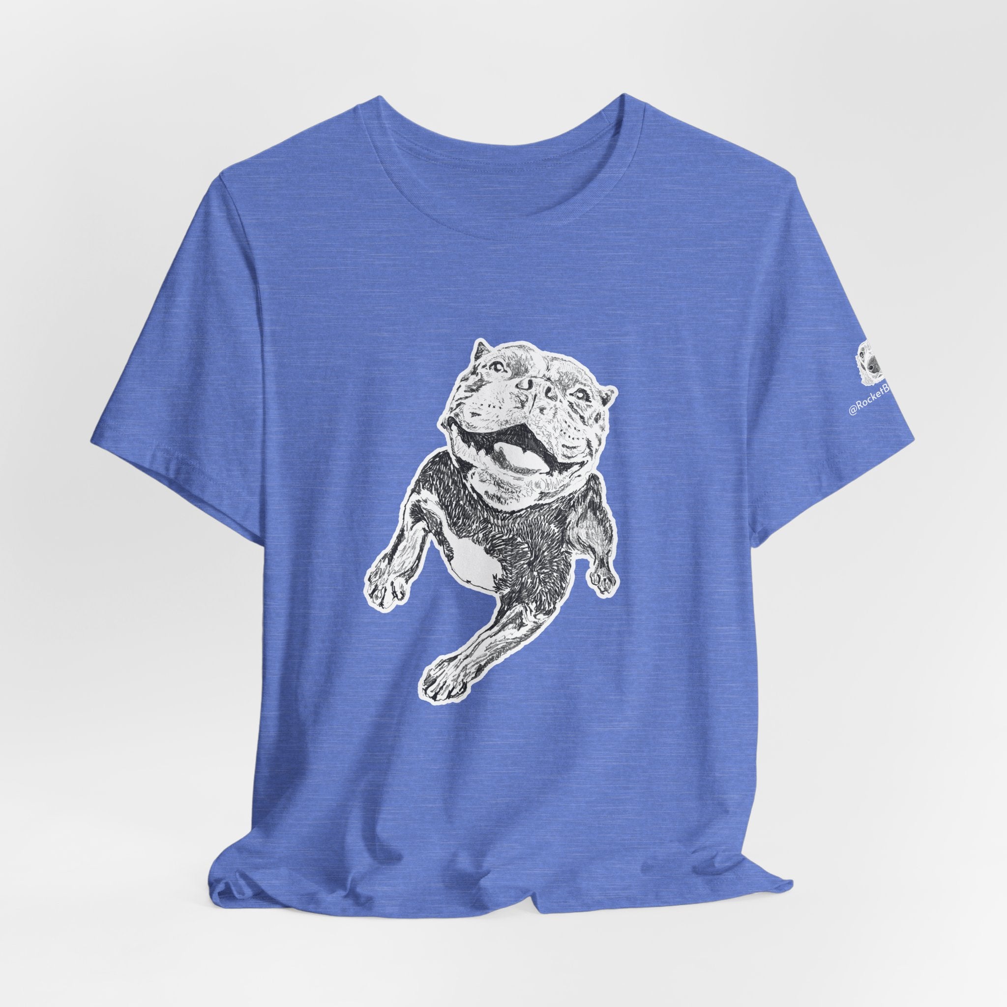Smiling Pit Bull - Unisex Short Sleeve Tee