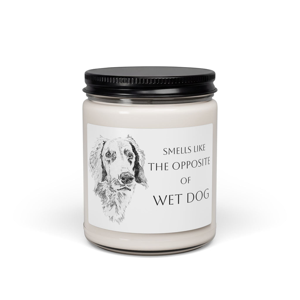 Long Haired Weimaraner Candle