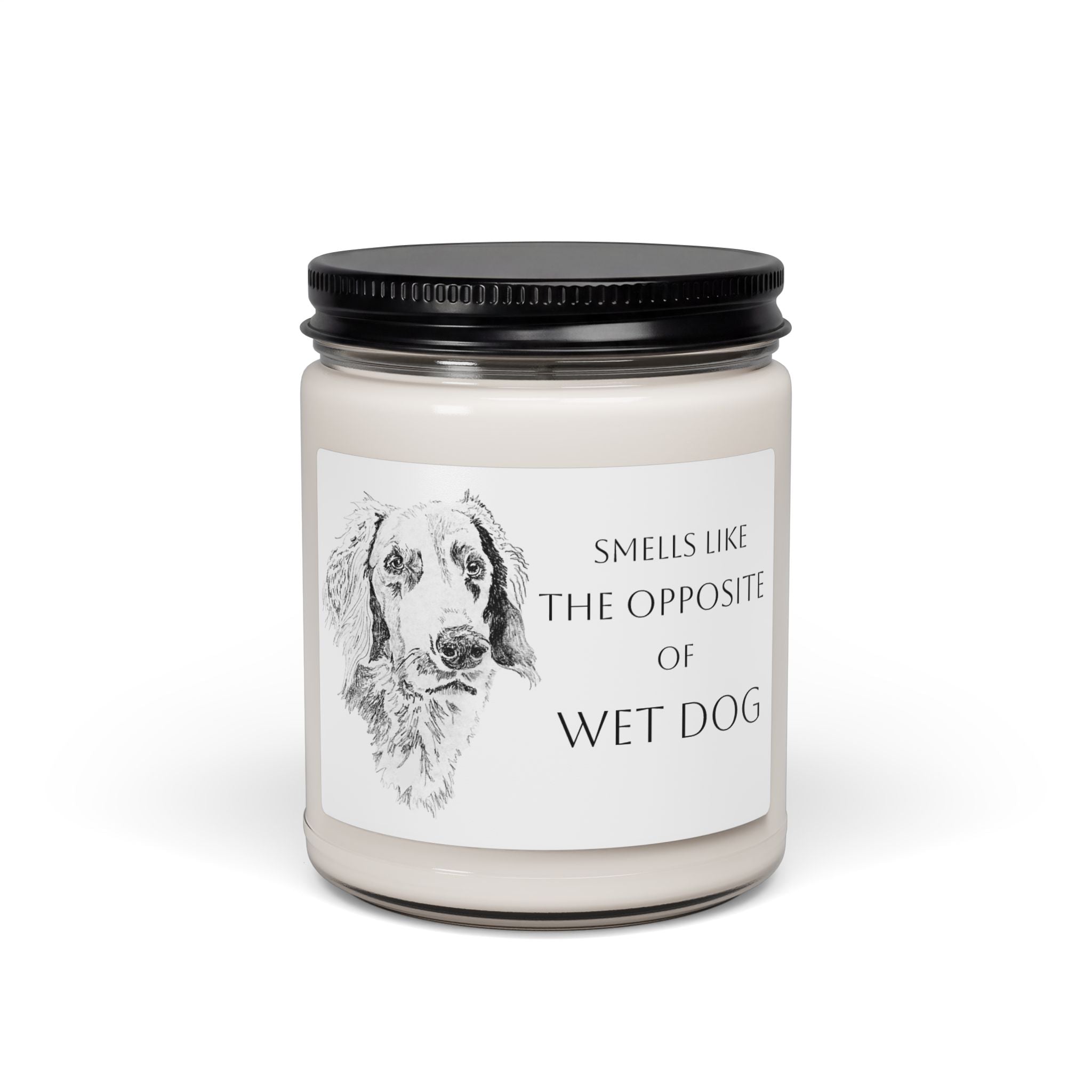Long Haired Weimaraner Candle