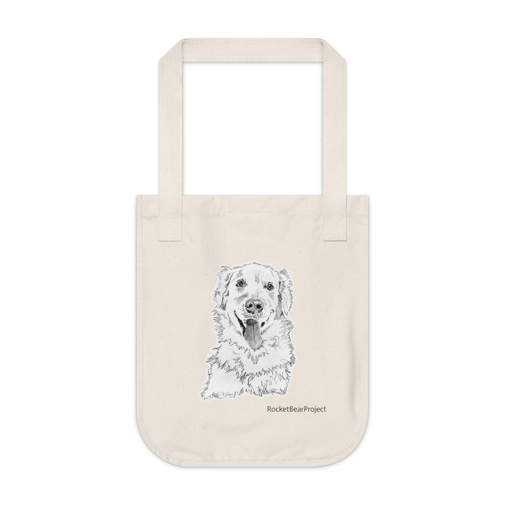 Golden Puppy Tote Bag