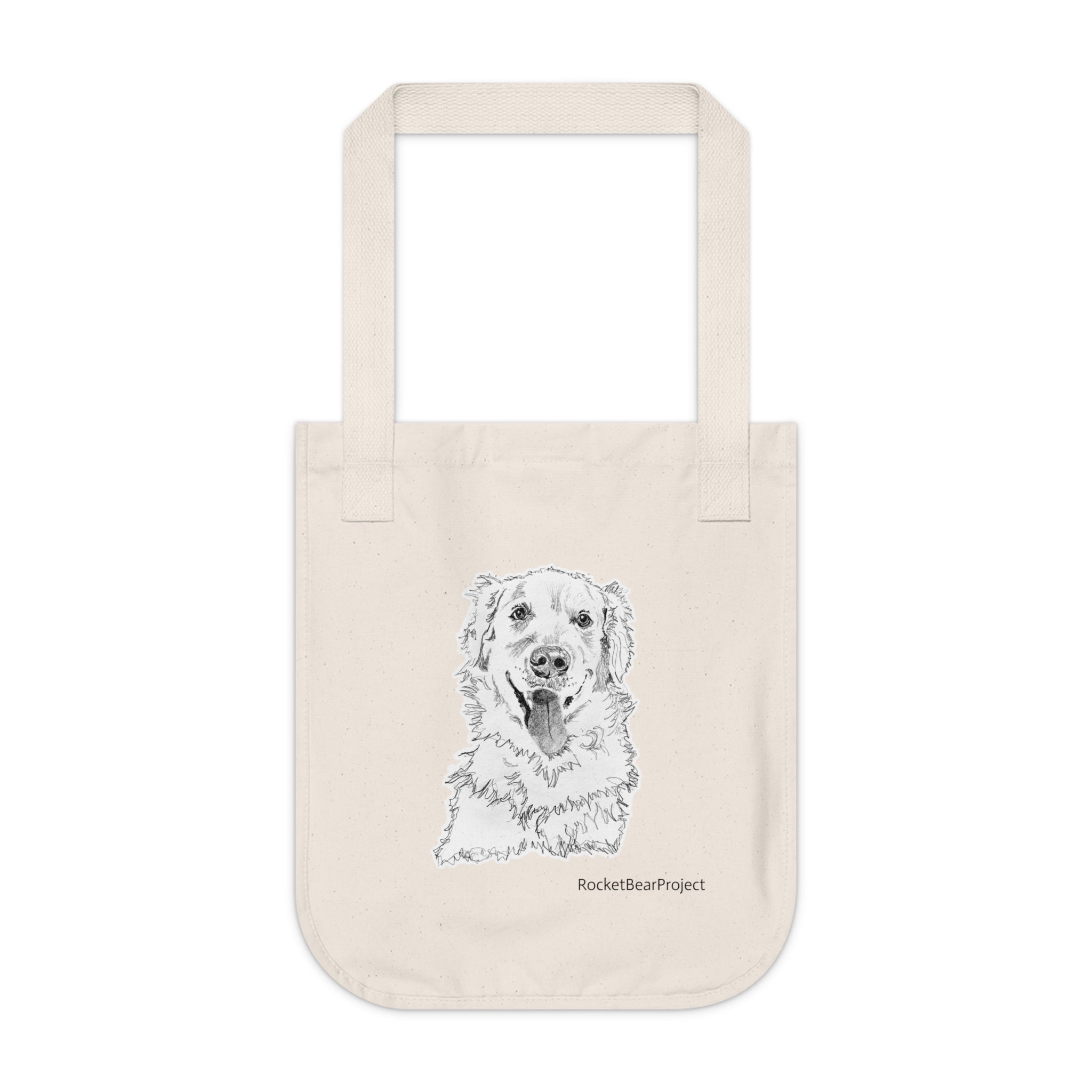 Golden Puppy Tote Bag