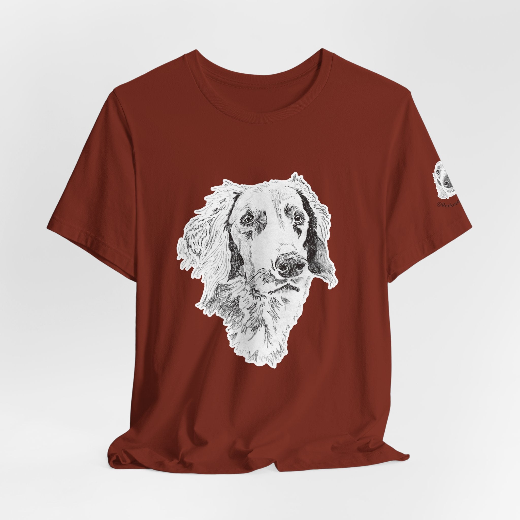 Long Haired Weimaraner - Unisex Short Sleeve Tee