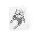 Smiling Pit Bull Greeting Cards