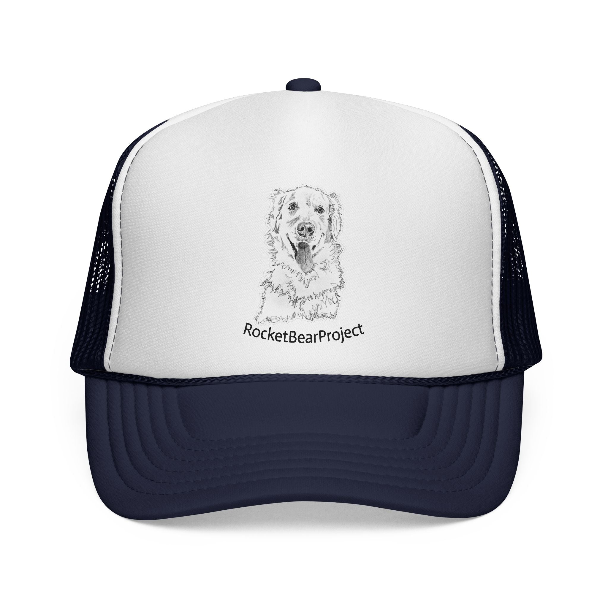 Golden Retriever Puppy Trucker Cap