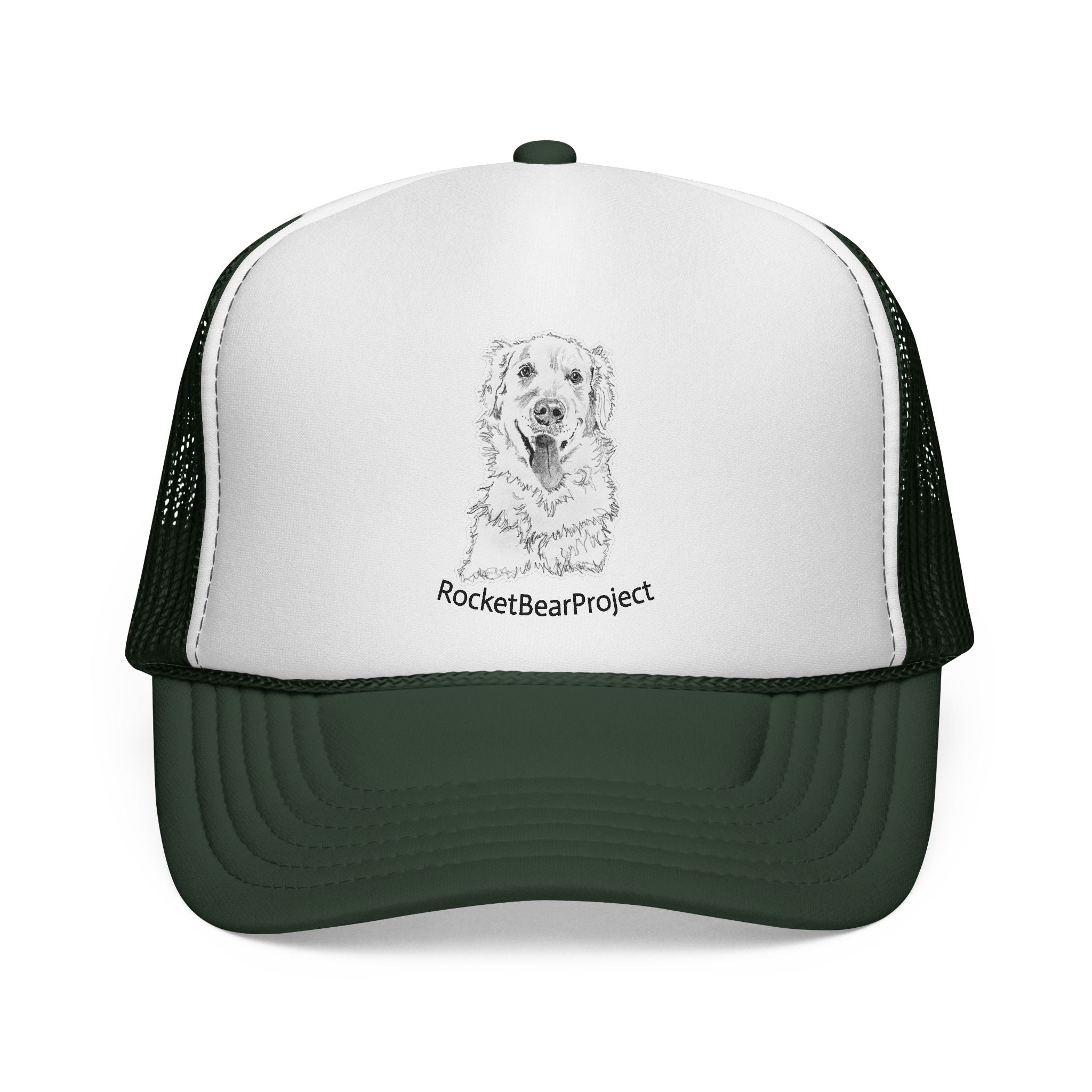 Golden Retriever Puppy Trucker Cap