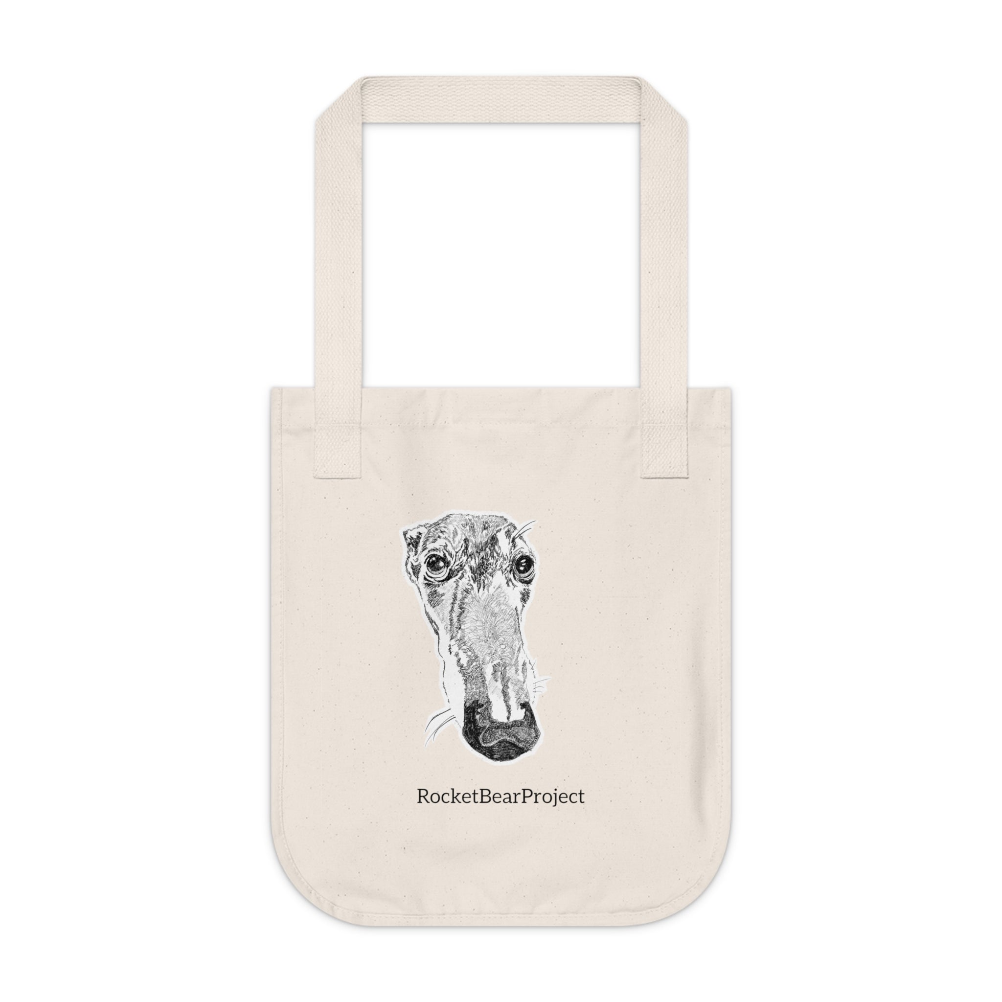 Greyhound Organic Canvas Tote Bag