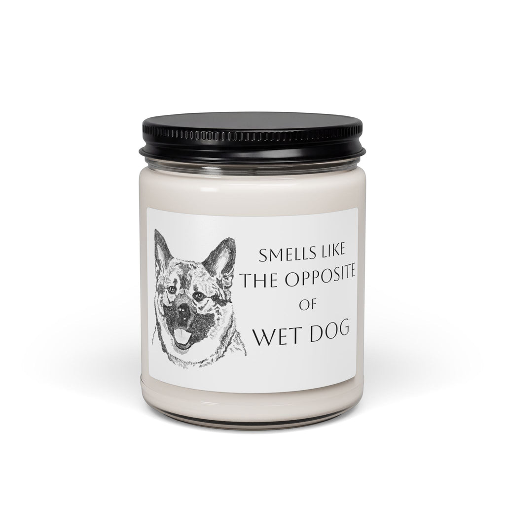 Norwegian Elkhound Candle