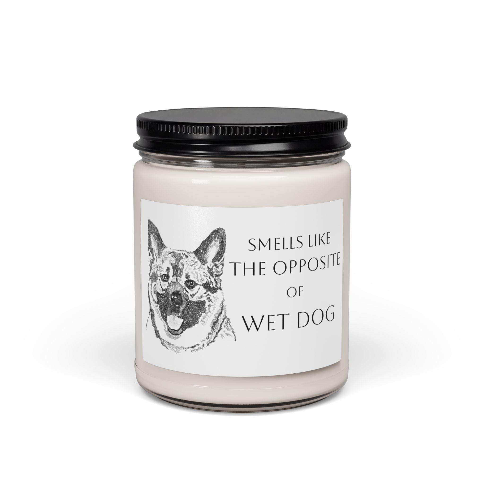 Norwegian Elkhound Candle