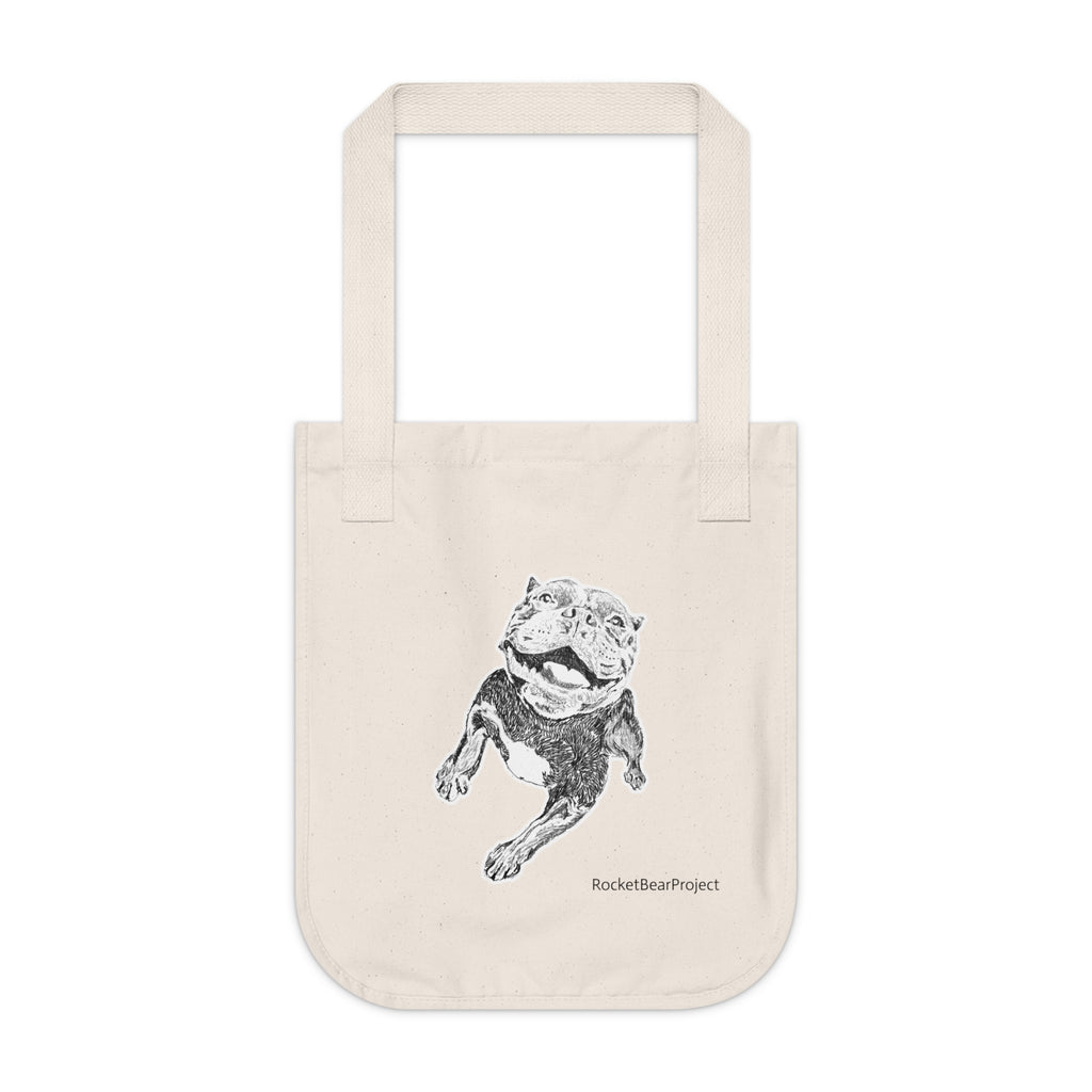 Smiling Pit Bull Tote Bag