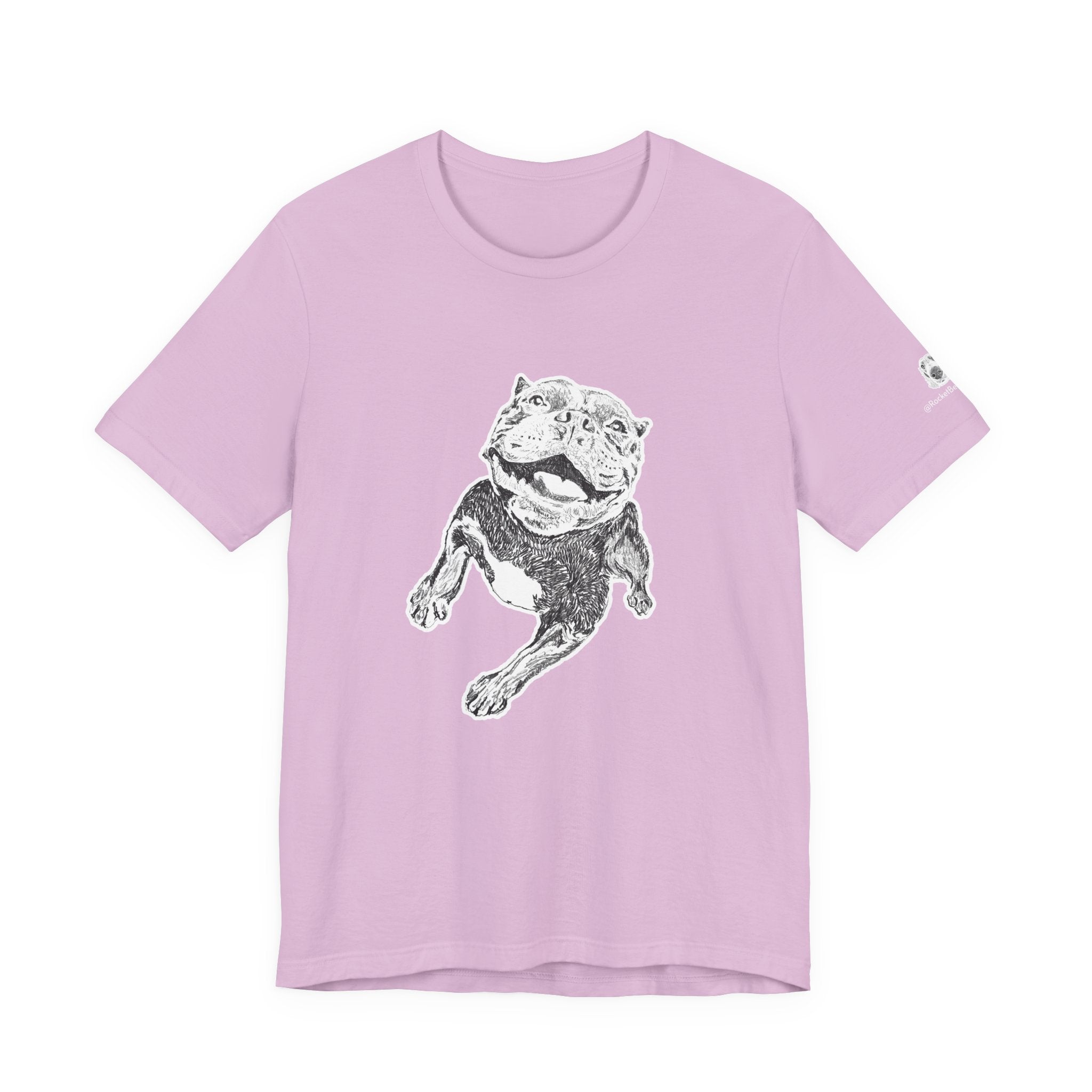 Smiling Pit Bull - Unisex Short Sleeve Tee