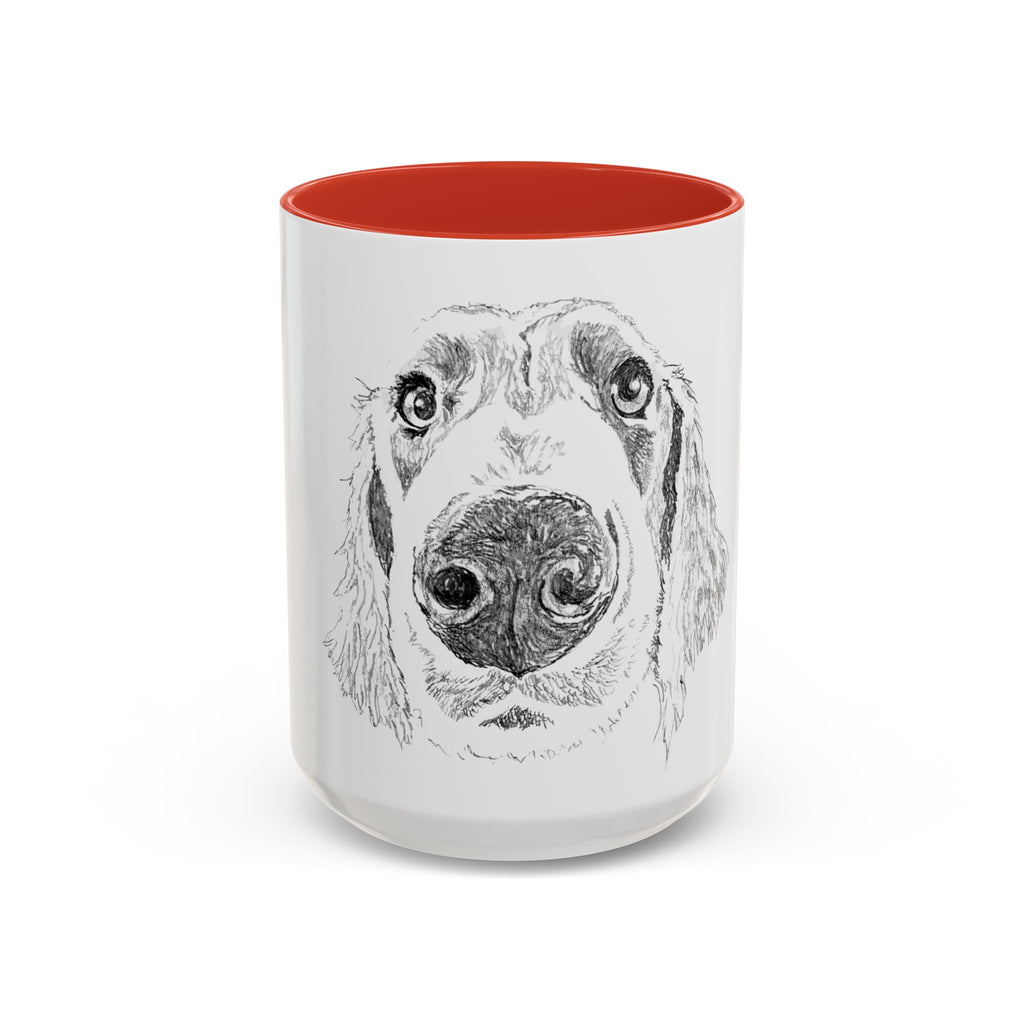 Rocket Bear - Long Haired Weimaraner Coffee Mug