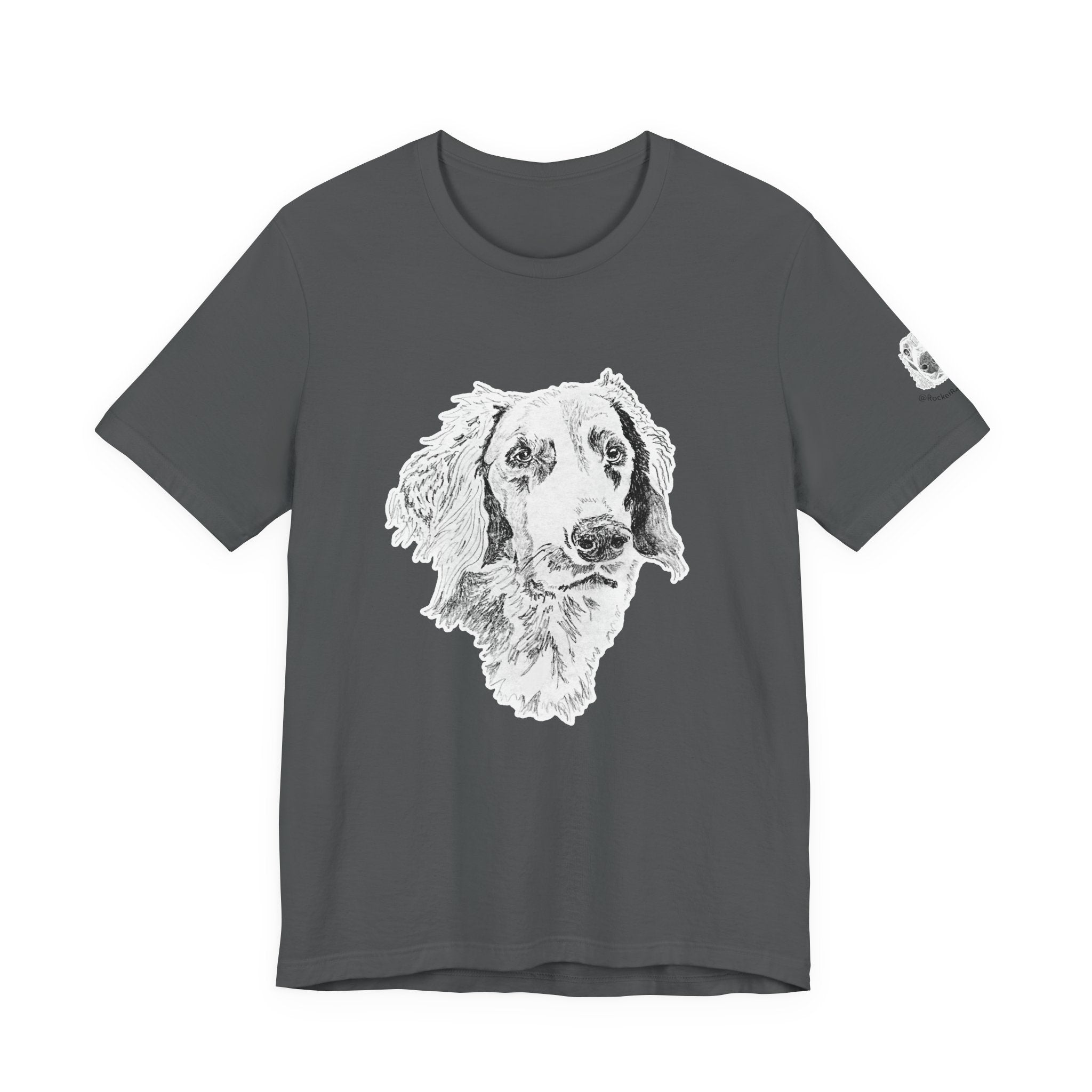 Long Haired Weimaraner - Unisex Short Sleeve Tee