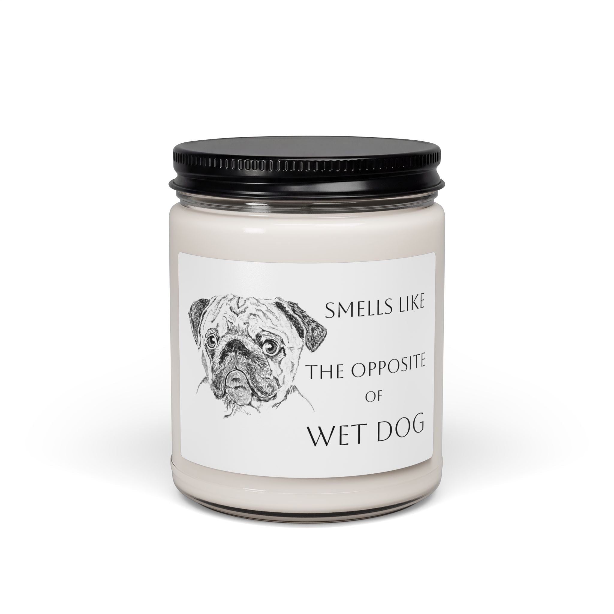 Pug Candle