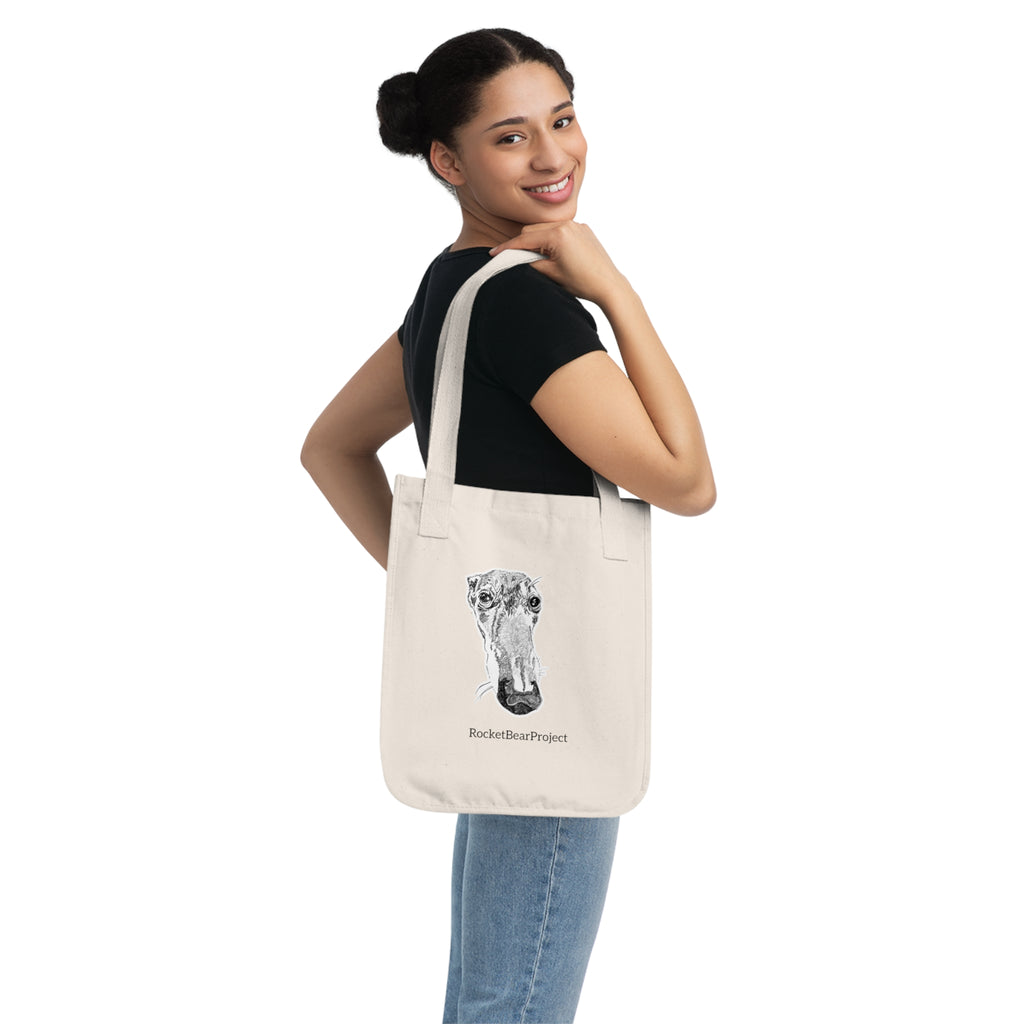 Greyhound Organic Canvas Tote Bag