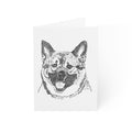 Norwegian Elkhound Greeting Cards (1, 10, 30, and 50pcs)