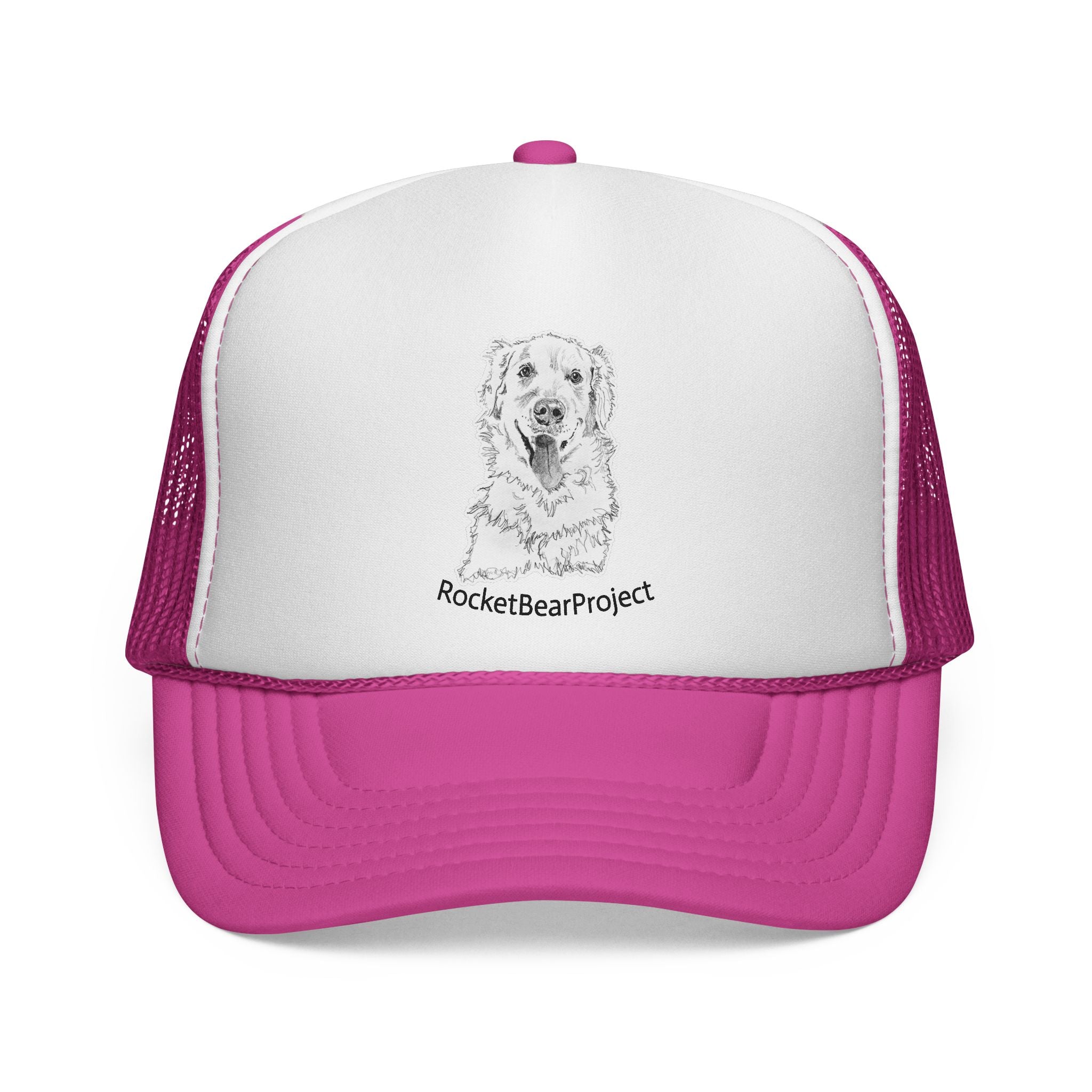 Golden Retriever Puppy Trucker Cap
