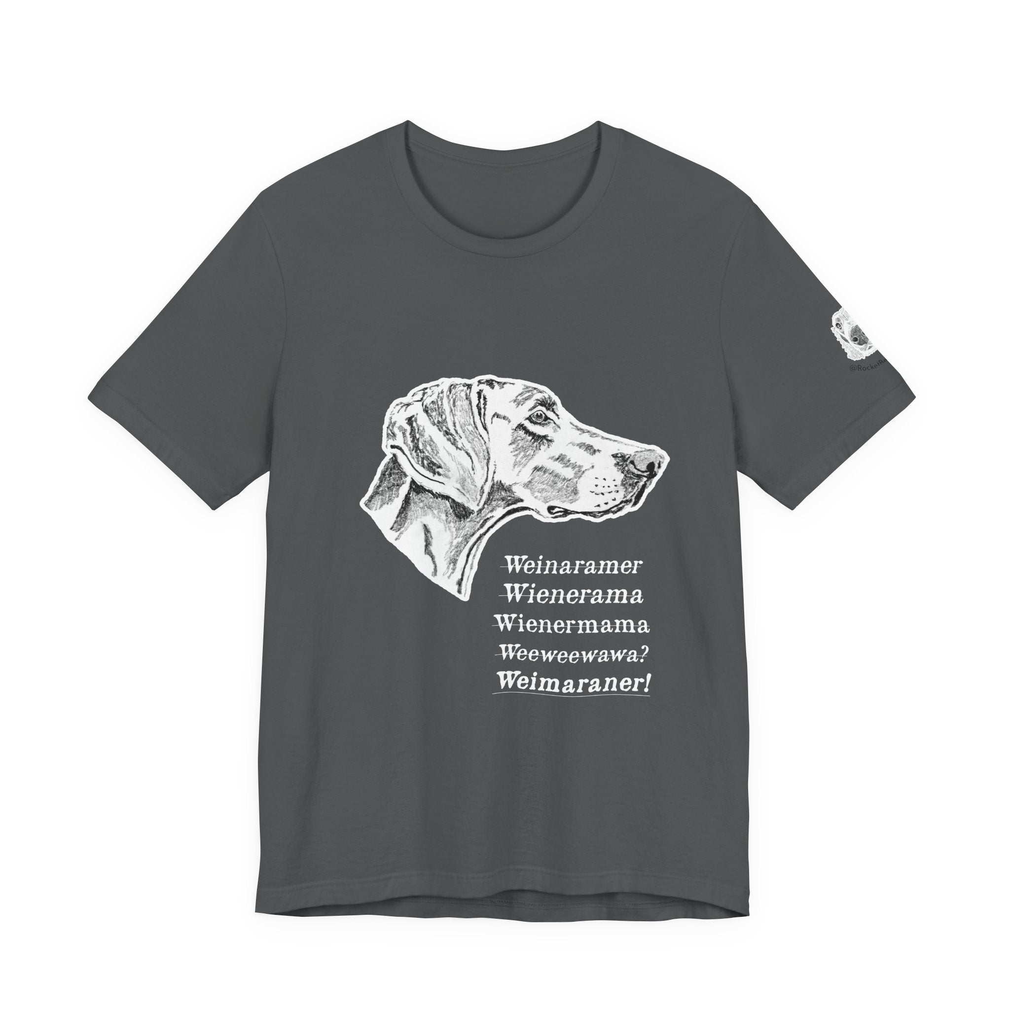 Weimaraner weinerama - Unisex Short Sleeve Tee